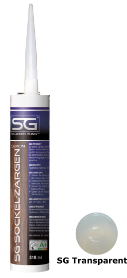 SG-Sockel-Zargen-Silikon - Farbton Transparent/ klar